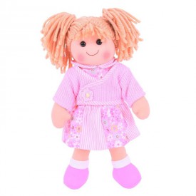 Bigjigs Toys Látková panenka Abigail 34 cm