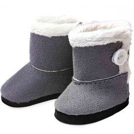 Petitcollin Zimní boty šedé  (pro panenku 28 cm)