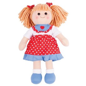 Bigjigs Toys Látková panenka Emily 34 cm