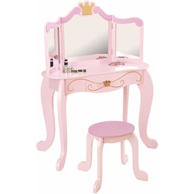 KidKraft kosmetický stolek s židličkou Princezna