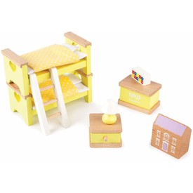Tidlo Dřevěný nábytek dětský pokoj žlutý