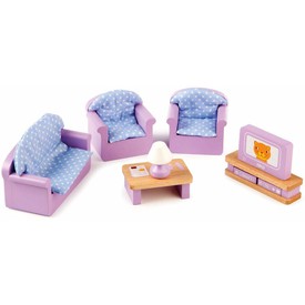 Tidlo Dřevěný nábytek obývací pokoj fialový