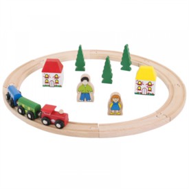 Bigjigs Rail Moje první vláčkodráha 20 dílů poškozený obal