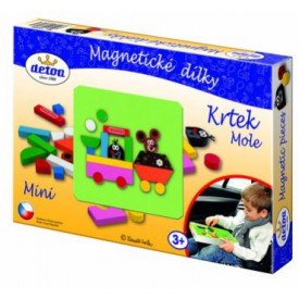 Dřevěné hračky - Magnetické dílky Krtek MINI
