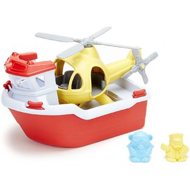 Green Toys Záchranná loď s helikoptérou