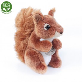 Rappa Plyšová veverka sedící 18 cm ECO-FRIENDLY