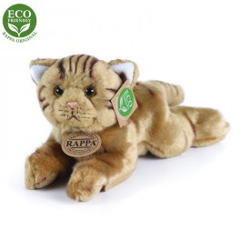 Rappa Plyšová kočka ležící 30 cm ECO-FRIENDLY