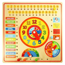 Bigjigs Toys Kalendář s hodinami