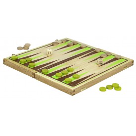 Jeujura Backgammon hra v dřevěném skládacím boxu