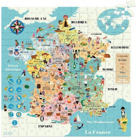 Vilac Puzzle Mapa Francie 300 dílků