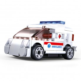 Sluban Power Bricks M38-B0916F Natahovací auto ambulance