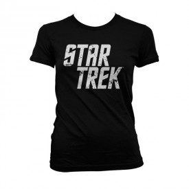 Dámské tričko Star Trek - Logo, černé