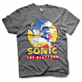 Tričko Sonic The Hedgehog, šedé
