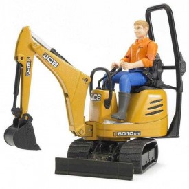 Bruder BWORLD Mikrobagr JCB s figurkou