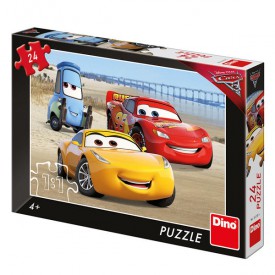 Dino Puzzle Cars 3: Na pláži 24 dílků