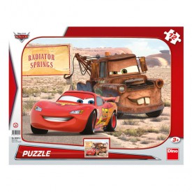 Dino Puzzle Cars: Blesk & Burák 12 dílků