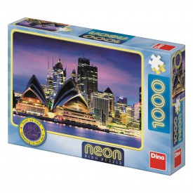 Dino Puzzle Opera v Sydney neon 1000 dílků