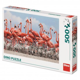 Dino Puzzle Plameňáci 500 dílků