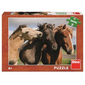 Dino Puzzle Barevní koně 300 XL dílků