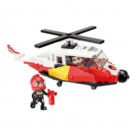 Qman Mine City Fire Line W12011-2 Záchranný vrtulník