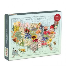 Galison Puzzle Květy USA 1000 dílků