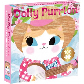 Mudpuppy Puzzle Kočka Dolly Parton 100 dílků