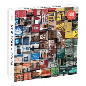 Galison Puzzle barevný New York 500 dílků