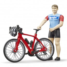 Bruder Silniční kolo s figurkou cyklisty