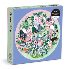 Galison Puzzle Zelené město 1000 dílků