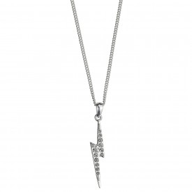 Stříbrný náhrdelník Harry Potter - Blesk s krystaly