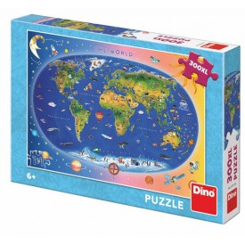 Puzzle Dětská mapa 300 xl dílků