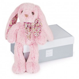 Doudou Histoire d´Ours Plyšová hračka růžový králíček 25 cm