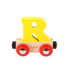 Bigjigs Rail Vagónek dřevěné vláčkodráhy - Písmeno R Poškozený obal