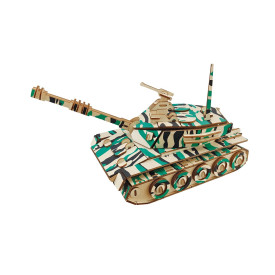 Woodcraft Dřevěné 3D puzzle Velký tank
