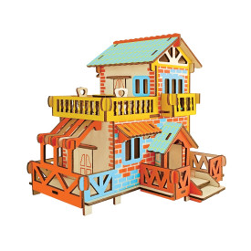 Woodcraft Dřevěné 3D puzzle Venkovská chata