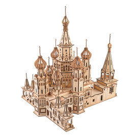 Woodcraft Dřevěné 3D puzzle Chrám Vasila Blaženého