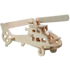 Dřevěné 3D puzzle - Vrtulník HA202