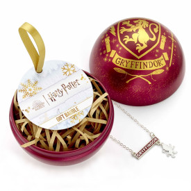 Vánoční koule Harry Potter s náhrdelníkem Nebelvír