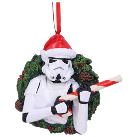 Vánoční ozdoba Star Wars - Stormtrooper s vánočním věncem