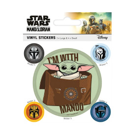 Vinylové samolepky Star Wars: The Mandalorian 3 - I M With Mando