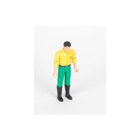 Bruder BWORLD Figurka John Deere žluté triko, zelené kalhoty