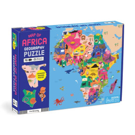 Mudpuppy Zeměpisné puzzle Mapa Afriky 70 dílků