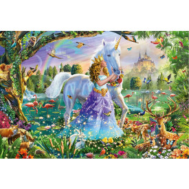 SCHMIDT Puzzle Princezna s jednorožcem 150 dílků