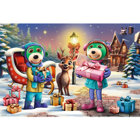 Puzzle Treflíci: Zimní čas MAXI 24 dílků