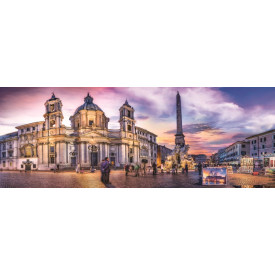 TREFL Panoramatické puzzle Piazza Navona, Řím 500 dílků