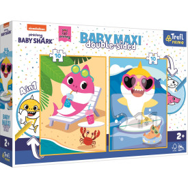 TREFL Oboustranné puzzle Baby Shark BABY MAXI 2x10 dílků