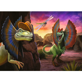 TREFL Puzzle Svět dinosaurů: Dilophosaurus 20 dílků