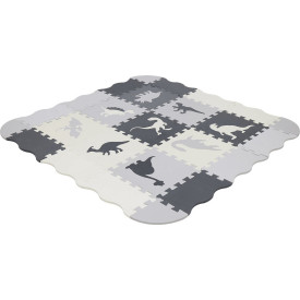 Matadi Pěnové puzzle šedé Dinosauři (28x28)