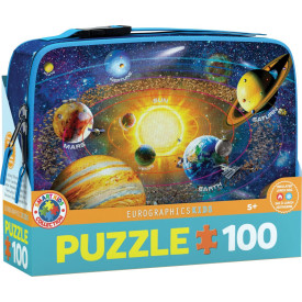 EUROGRAPHICS Puzzle ve svačinovém boxu Průzkum sluneční soustavy 100 dílků