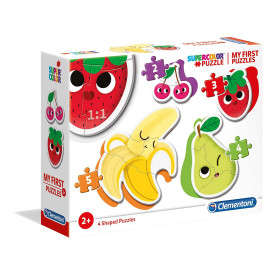 CLEMENTONI Moje první puzzle Ovoce 4v1 (2,3,4,5 dílků)
